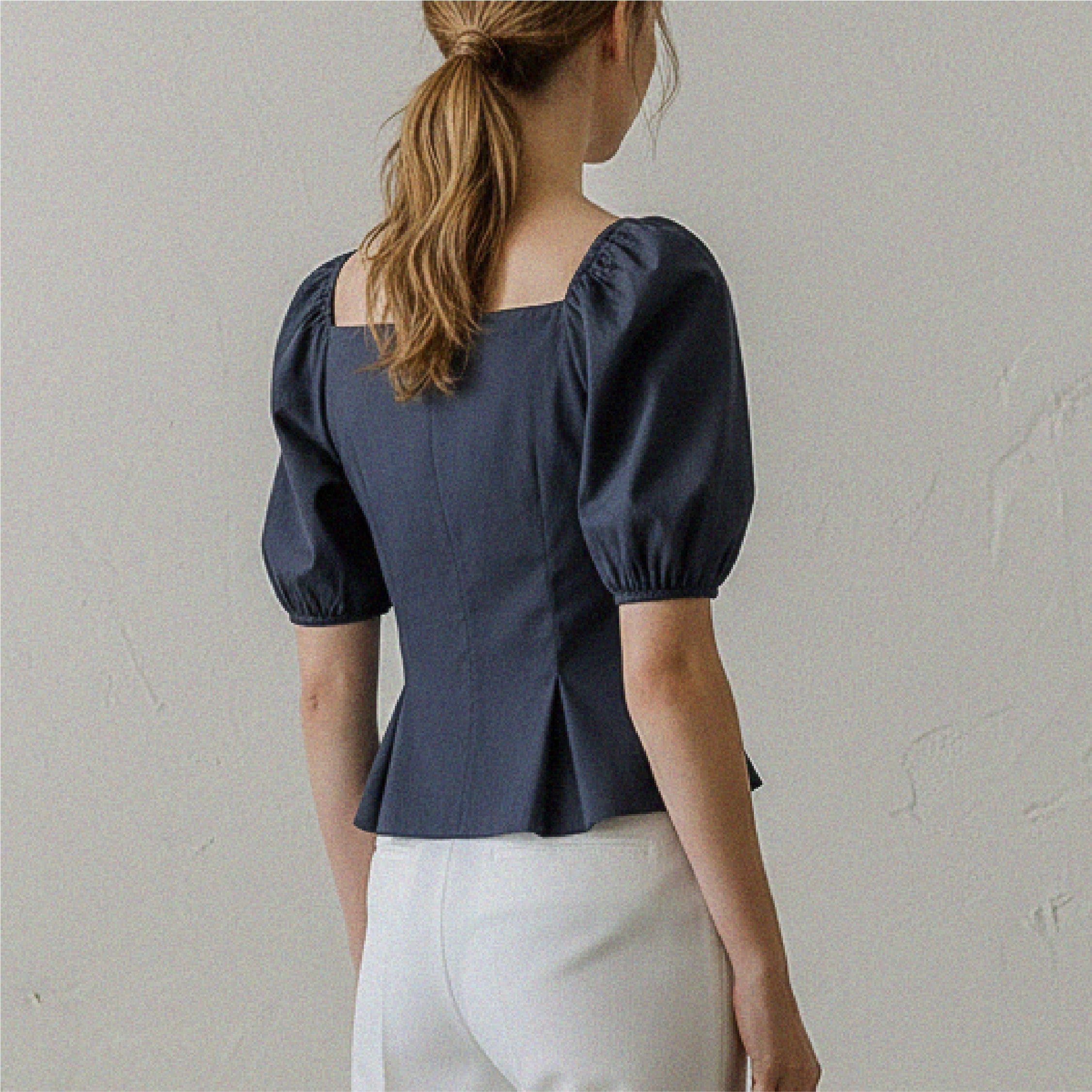 Bustier Puff Sleeve Top