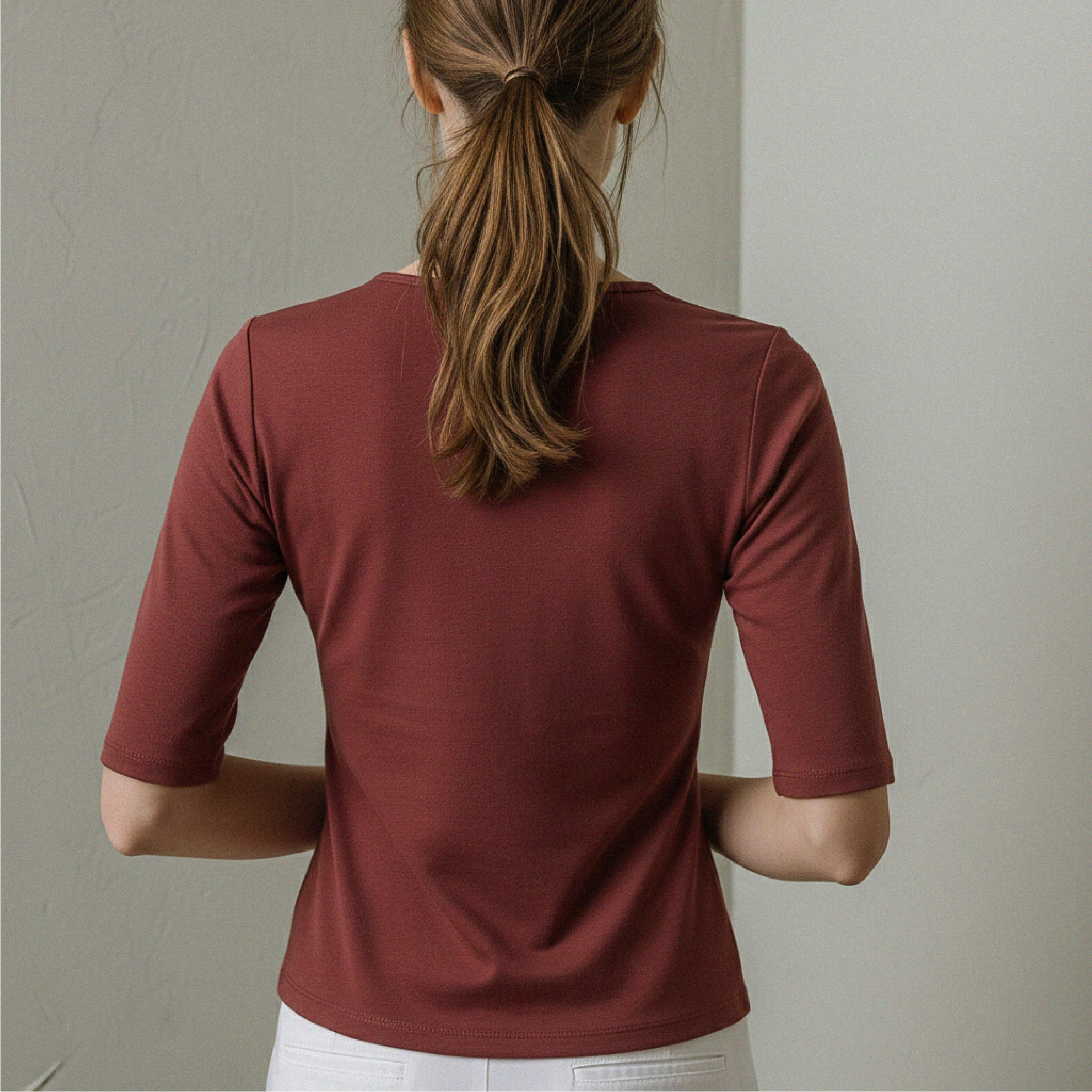 Asymmetric V-Neck top